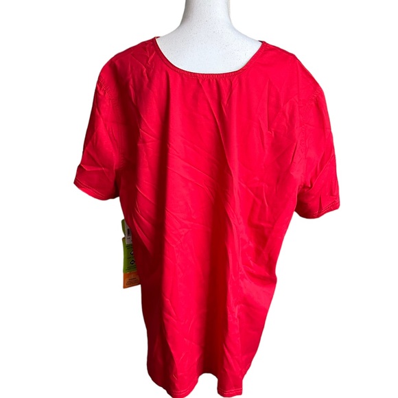 Landau Pro Flex Red Short Sleeve Scrub Size 3XL - Picture 16 of 17